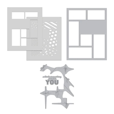 Hero Arts Letterpress + Foil & Cut & Stencil Bundle - Best Gift Ever