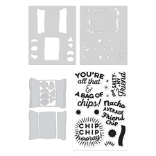 Hero Arts Die & Stamp & Stencil Bundle - All That (chips pose)