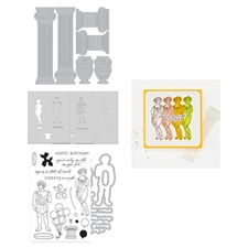 Hero Arts Die & Stamp & Stencil Bundle - You\'re a Classic