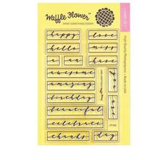 Waffle Flower Clear Stamp - Label Greetings