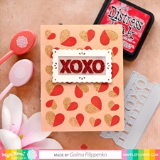 Waffle Flower Stencil Set - Duo-Tone Heart