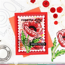 Waffle Flower Clear Stamp & Die Combo - Oversized Postage