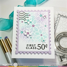 Waffle Flower Clear Stamp & Die Combo - Oversized Postage