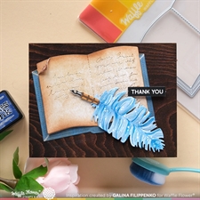 Waffle Flower Stencil - Open Book Coloring