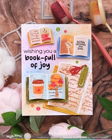 Waffle Flower Stencil Set - Open Book TRIO Fall Stencil