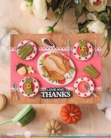 Waffle Flower Die - Table Add-On Turkey
