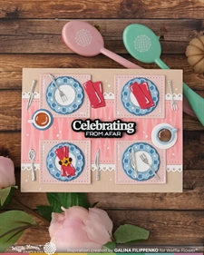 Waffle Flower Die - Table Runner (borddækning)