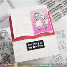 Waffle Flower Die - Open Book