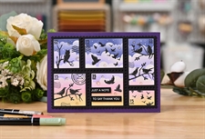 Waffle Flower Clear Stamp - Postage Collage Wild Birds