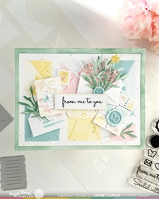 Waffle Flower Die - Postage Collage Mini Seals