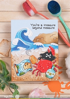 Waffle Flower Die-n-Stencil - Coastline