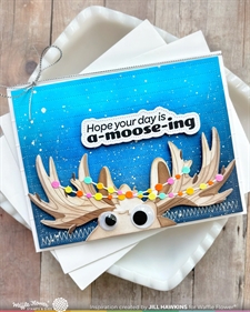 Waffle Flower Die-n-Stencil - Holiday Moose