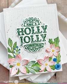 Waffle Flower Die - Poinsettia Frame