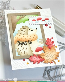 Waffle Flower Die - NESTING Postage Collage Blocks