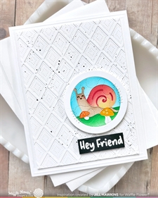 Waffle Flower Die - NESTING Postage Collage Blocks