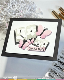 Waffle Flower Stencil Set - Open Book TRIO Butterfly Stencil