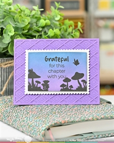 Waffle Flower Clear Stamp - Postage Collage Mush Love