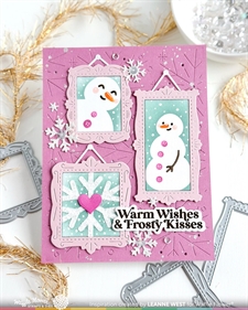 Waffle Flower Die - Postage Collage Frames (billedrammer)