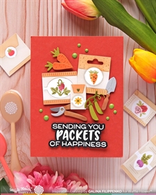 Waffle Flower Die - Postage Collage Gardening Add-Ons