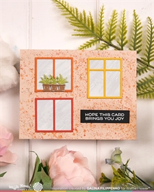 Waffle Flower Die - Postage Collage Windows