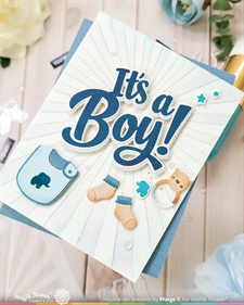 Waffle Flower Die - Postage Collage Baby Icons