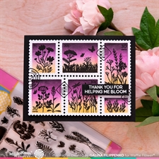 Waffle Flower Clear Stamp - Wild Flower Silhouettes