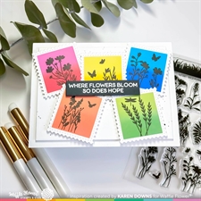 Waffle Flower Clear Stamp - Wild Flower Silhouettes