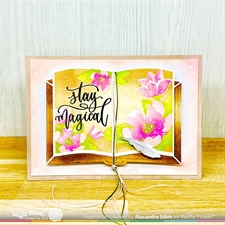 Waffle Flower Stencil Set - Open Book Floral