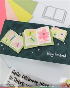 Waffle Flower Die - Open Book Trio