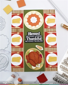 Waffle Flower Die - Table Runner (borddækning)