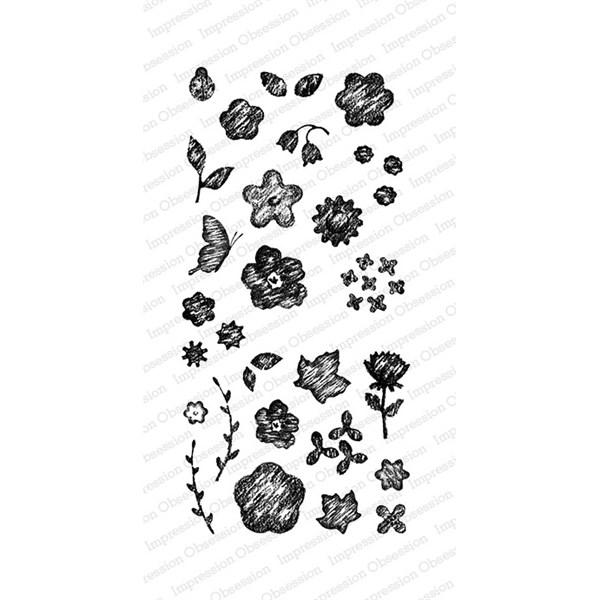 IO Stamps Clear Stamp - Chalk Florals