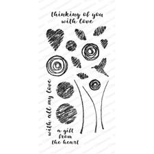 IO Stamps Clear Stamp - Chalk Florals 2