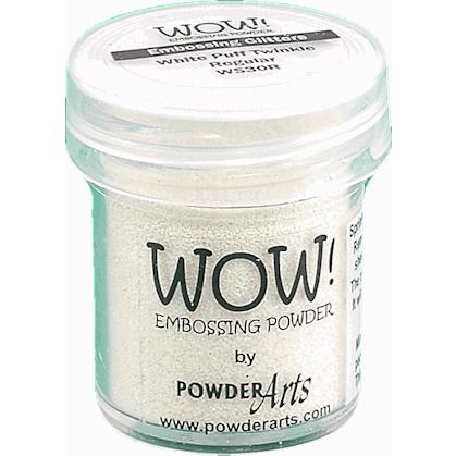WOW Embossing Pulver - Puff / White Twinkle