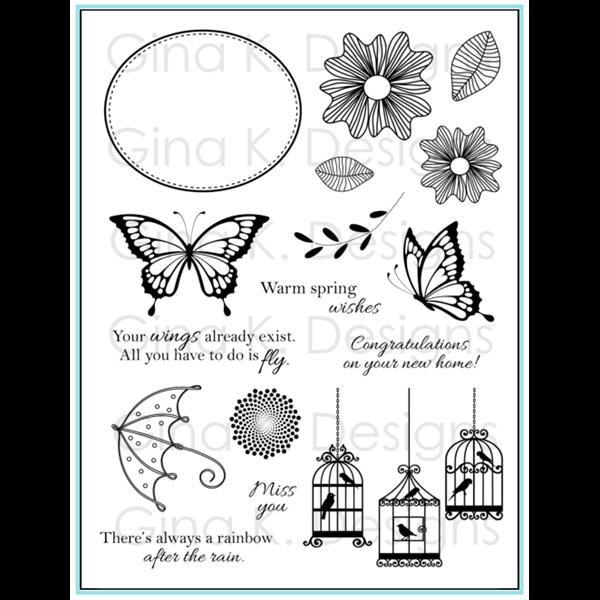Gina K Design Clear Stamps - Warm Spring Wishes