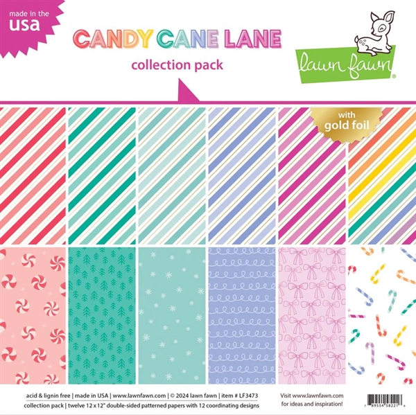 Lawn Fawn Collection Pack 12x12" - Candy Cane Lane