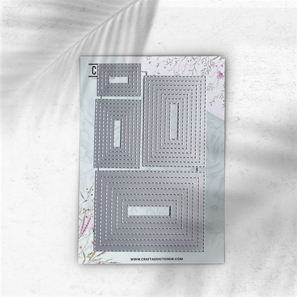 CraftAddictionUK Die - Essential Stitched Panels / Rectangles