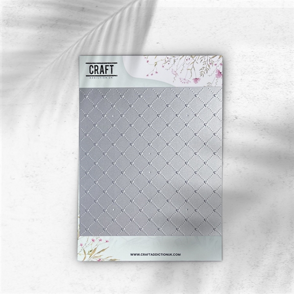 CraftAddictionUK Die - Luxe Quilt Heart Coverplate