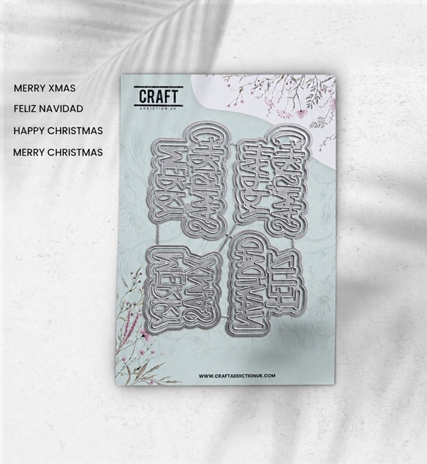 CraftAddictionUK Die - Festive Greetings