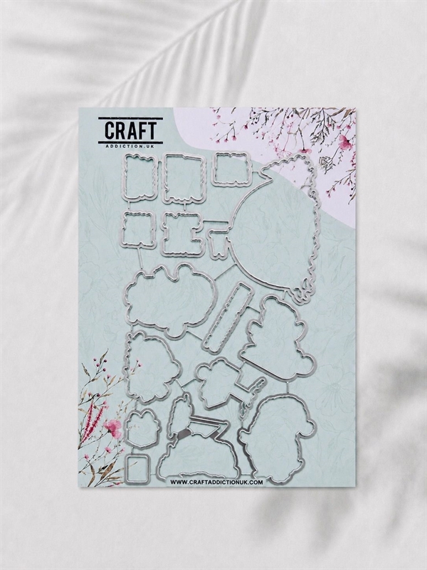 CraftAddictionUK Coordinating Die Set - Waddling Through Winter