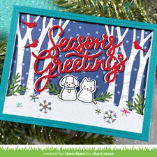 Lawn Cuts - Winter Forest Backdrop: Landscape (DIES)