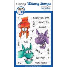 Whimsy Stamps Clear Stamp - Wonky Donkey