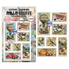 AALL & Create Clear Stamp - Dispatch Transit / Miniature Postage