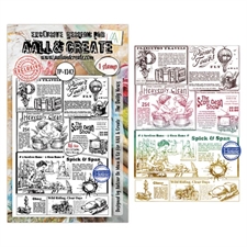 AALL & Create Clear Stamp - Geometric Gazette / The Daily News
