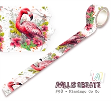 AALL & Create Washi Tape - Flamingo Go-Go (25 mm) #098
