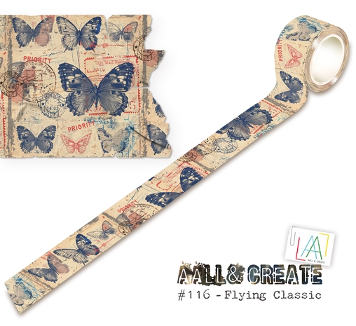 AALL & Create Washi Tape - Flying Classic (25 mm) #116