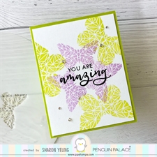 Sunbird Spark Stencils 360°™ - Stencil 8" / Abstract Butterflies