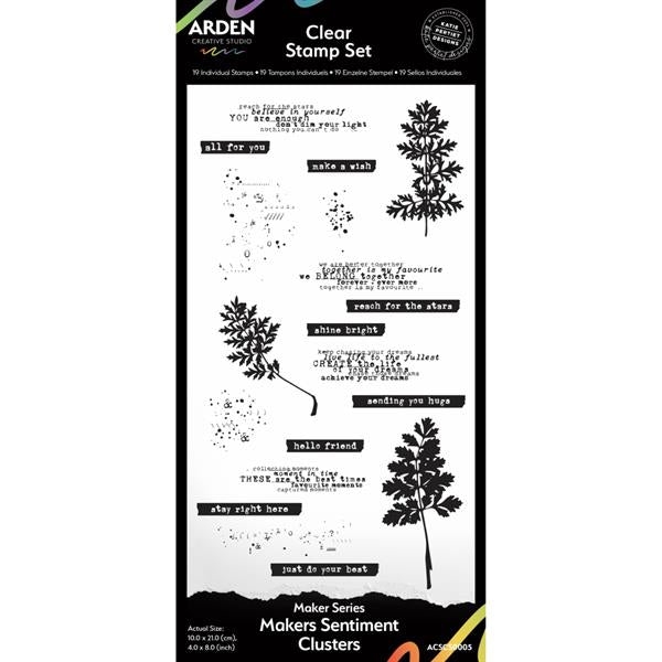 Arden Creative Studio - Clear Stamp / Sentiment Clusters