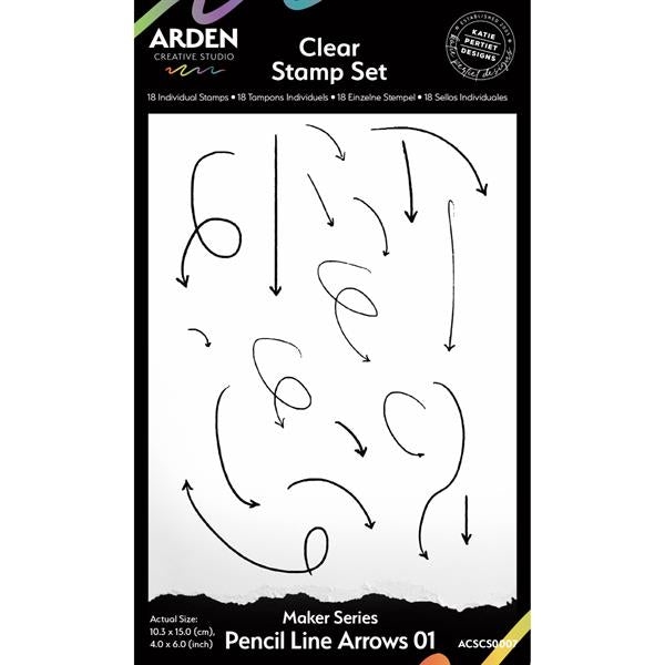 Arden Creative Studio - Clear Stamp / Pencil Line Arrows 01