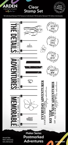 Arden Creative Studio - Clear Stamp / Maker Series Postmarked Adventures