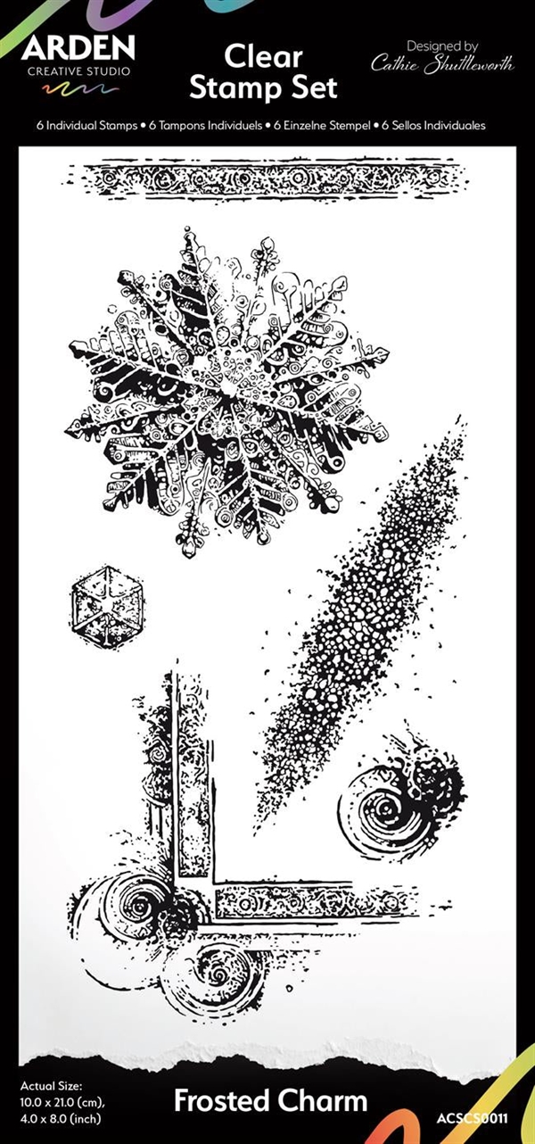 Arden Creative Studio - Clear Stamp 4x8" / Frosted Charm